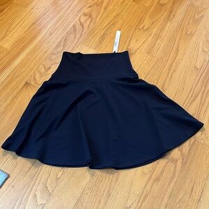 Susana Monaco high waisted flare navy blue skirt size extra small NWT
